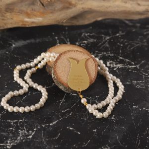 Hediyelik Plastik İnci Tesbih İsme özel  Pleski Baskılı