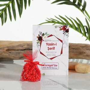 Mevlüt Hediyelikleri 64 Sayfa Yasin Şerif Tül keseli tesbih