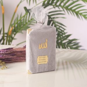 Mevlüt hediyelikleri 64 Syf Kadife Yasin Gri