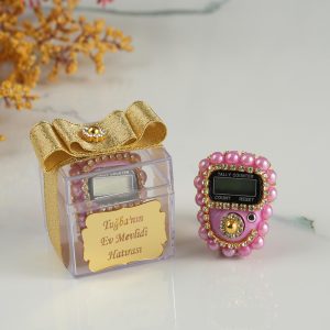 İsme Özel Mika Kutu Zikirmatik-Pembe