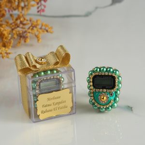 İsme Özel Mika Kutu Zikirmatik-Yeşil